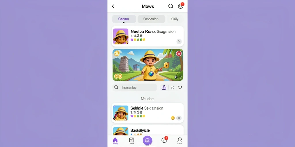 Tangkapan layar menunjukkan mode permainan yang berbeda dan seru.