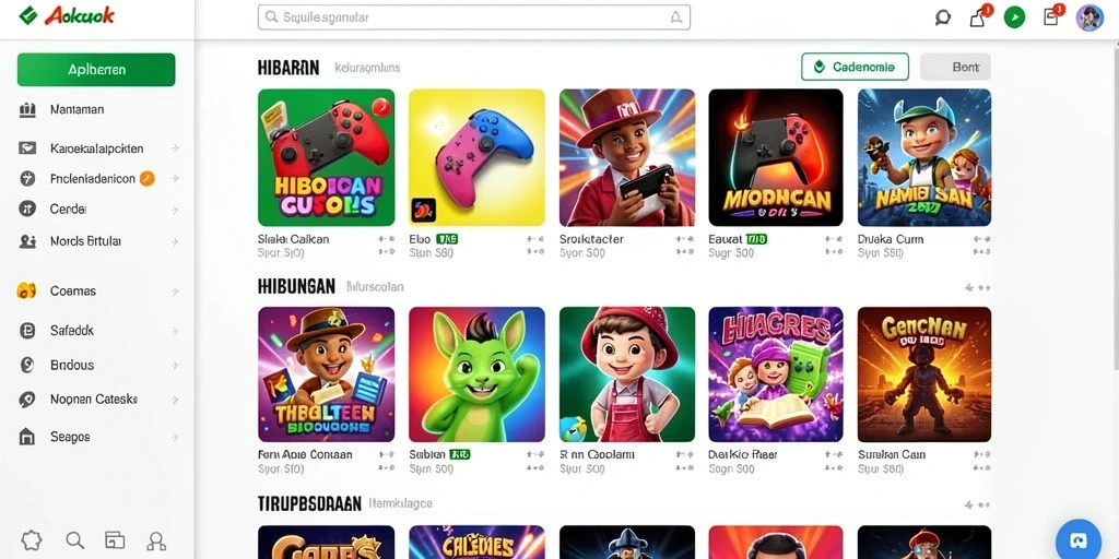 Visual karakter yang beragam dan kustomisasi.