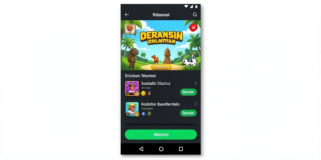 Tangkapan layar dari mode permainan aksi yang mendebarkan.