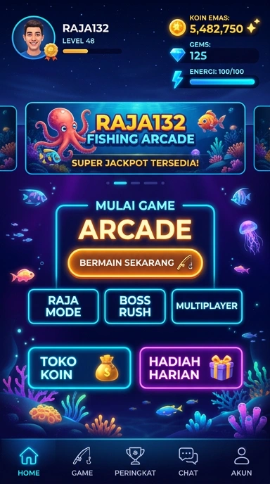 raja132 — menu pengaturan